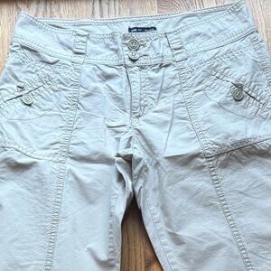 Gap Taupe Beige Surplus Roll-Up Cotton Pants